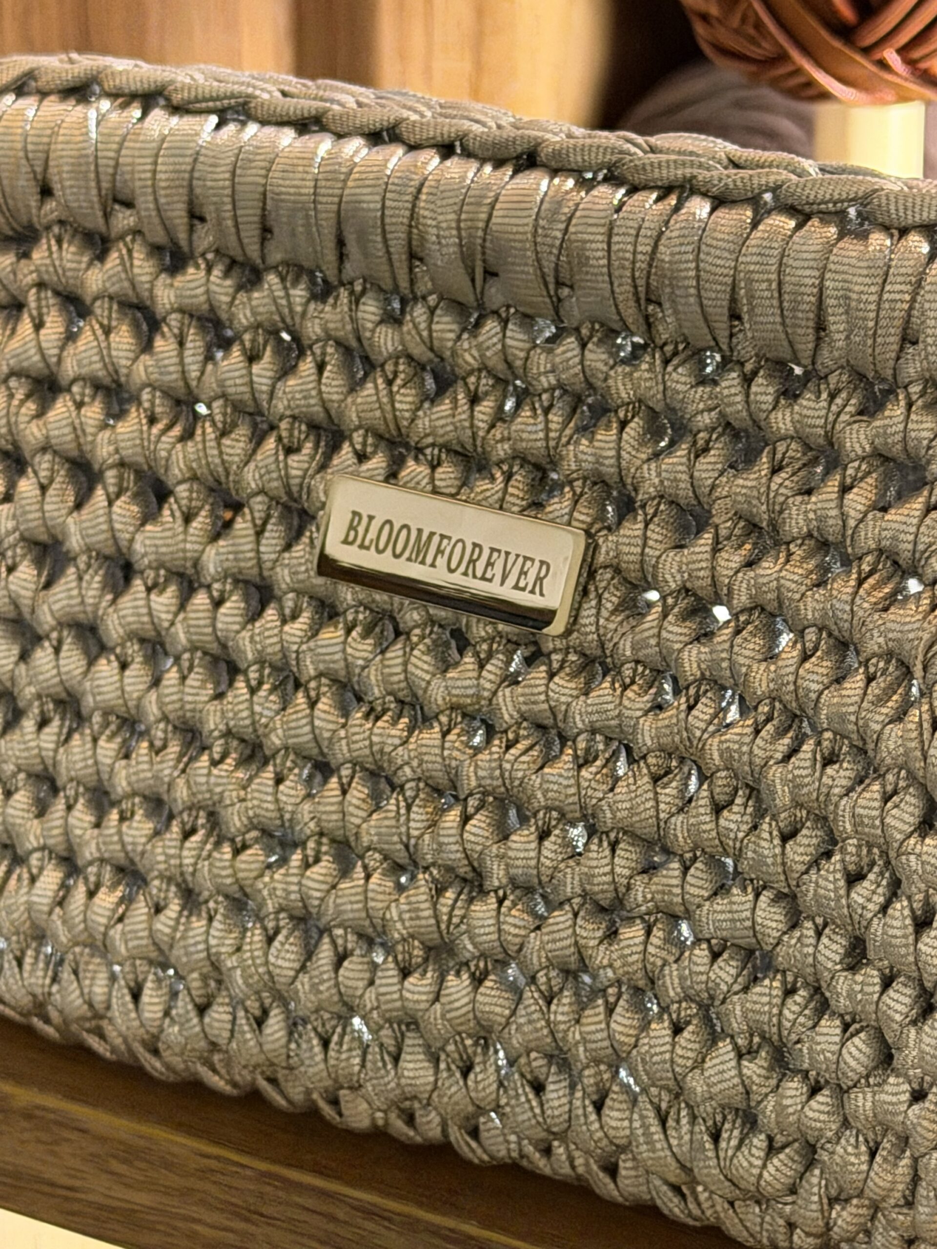 Silver Clutch bag